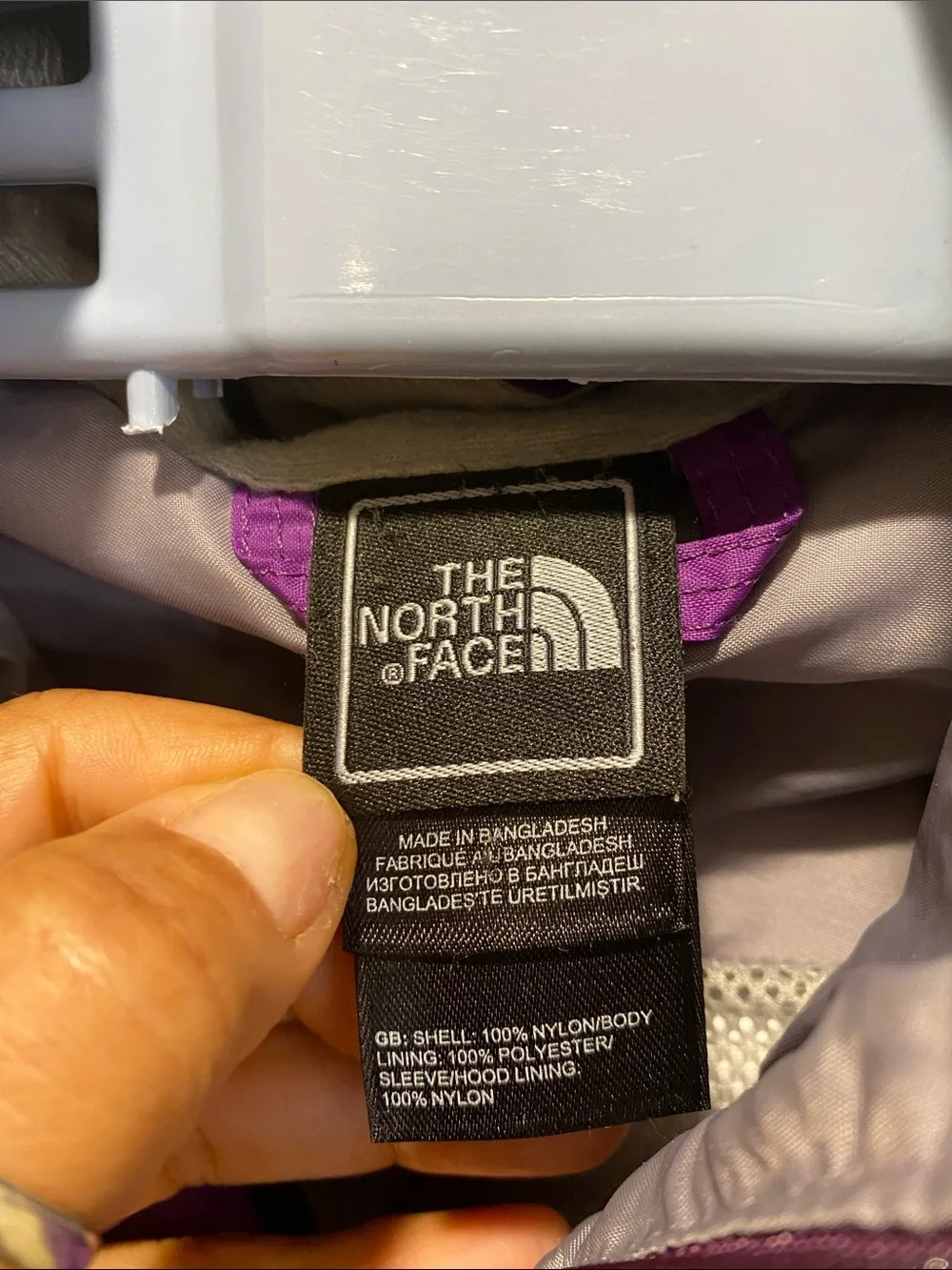 The North Face Girls Purple Hooded Ski/Snow Jacket S S/P(7-8)